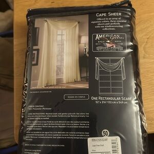 American Living sheer window scarf